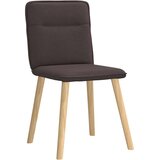  Jedilni stoli 4 kosi temno rjavo blago, (21822415) | Shoptok.si
