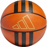 Adidas 3S RUBBER MINI Mini lopta za košarku, smeđa, veličina