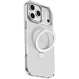 INF Srebrno magnetno ohišje s stojalom, združljivo z iPhone 16 Pro, (5000080894) | Shoptok.si