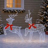  Božićni irvas 2 kom. 40 LED lampica Hladno bijela | shoptok.hr