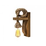 Opviq Zidna lampa SPOON, smeđe/ zlatno, 100% drvo, ručni rad, 18 x 30 x 10 cm, E27 40 W, KN14 | shoptok.hr