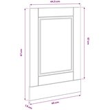  Ploča za perilicu posuđa Crni hrast 45 x 1,5 x 57 cm | shoptok.hr