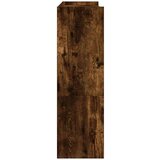 vidaXL Regal za čevlje dimljen hrast 80x25x81 cm inženirski les | Shoptok.si