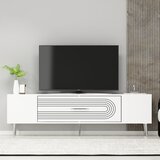 Hanah home Dekol3 - White, Silver WhiteSilver TV Stand | ePonuda.com