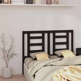  Uzglavlje za krevet crno 126 x 4 x 100 cm od masivne borovine | shoptok.hr