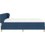  Krevet s opruga kutije s uzglavljem Plava 180 x 200 cm tkanina | shoptok.hr