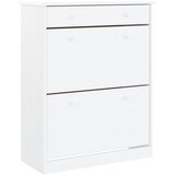 Maison Chic Omarica za obutev - Kopa za čevlje VIGO bela 77x35x96 cm trdna borovina, (21778392) Cene
