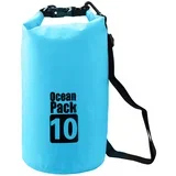 Vodootporna suva torba ocean pack 10L svetlo plava