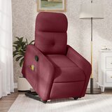Maison Chic masažni naslanjač - Relax naslanjač s funkcijo vstajanja vinsko rdeče blago, (22062091) | Shoptok.si