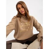 ex moda Sweatshirt-EM-BL-643.39X-dark beige | Shoptok.si