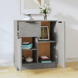  Komoda siva boja betona 60x30x70 cm od konstruiranog drva | shoptok.hr