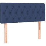  Krevet box spring s madracem LED plavi 90x200 cm od tkanine | shoptok.hr