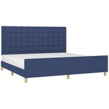  Okvir za krevet bez madraca plavi 200x200 cm od tkanine | shoptok.hr