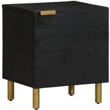 vidaXL Nočna omarica črna 40x33x46 cm trden mangov les Cene