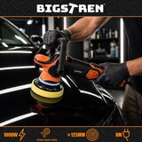 Bigstren 27663 ekscentrična polirka za automobil 1000 W, 125 mm, DA, hod 15 mm, LED + torba | shoptok.hr