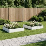  Vrtna saksija 2 kom. Bijela 100 x 100 x 20 cm Čelična vrata | shoptok.hr
