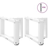  Noge za klub stolić T-oblika 2 kom Bijele 40x25x(30-31) cm Čelik | shoptok.hr