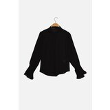 Trendyol Black Petite Sleeve Detailed Shirt Cene
