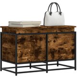 Furnova Škatla s pokrovom dimljeni hrast 80x40x51,5 cm inženirski les, (21953912) | Shoptok.si