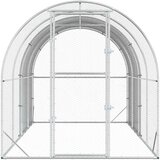  Kokošinjac Srebrna 400 x 200 x 200 cm Pocinčani čelik | shoptok.hr