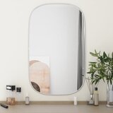 vidaXL Zidno ogledalo srebrno 80x50 cm | shoptok.hr