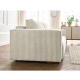Bobochic Paris Bež raztegljiva/s prostorom za shranjevanje sedežna garnitura iz rebrastega žameta 244 cm Chelsea – | Shoptok.si