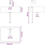  Umivaonik za kupaonicu Krom 48,5 x 37,5 x 13 cm Metal | shoptok.hr
