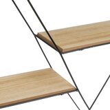Casa Selección Črna/naravna večnivojska polica 50 cm – | Shoptok.si