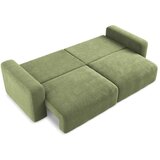 Makamii Zelena raztegljiva/s prostorom za shranjevanje sedežna garnitura iz šenilje 252 cm Kona – | Shoptok.si