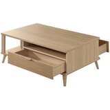 Hom`in KLUBSKA MIZA, 110/40/65 cm barve hrasta | Shoptok.si