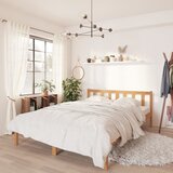 vidaXL Posteljni okvir medeno rjav iz borovine 150x200 cm UK King Cene