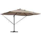 vidaXL Kantilever Roma senčnik Taupe in Črna 352 x 251 x 265 cm, (5000045926) Cene