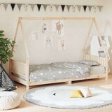 vidaXL Otroški posteljni okvir 90x190 cm trdna borovina | Shoptok.si