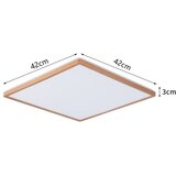  Brilagi - LED kupatilsko plafonsko svetlo ULTRA TANKO LED/24W/230V 42x42 cm ružičasto zlato IP54 | Eponuda.com