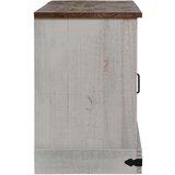 vidaXL TV omarica HALDEN 2 drsna vrata bela 150x40x60 cm masivni les Cene