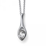 Oliver Weber ženski Breath Crystal Lančić Sa Swarovski Belim Kristalnim Priveskom | ePonuda.com