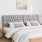  Tapecirani uzglavlje Svijetlo siva 200 cm Čvrsto borovo drvo | shoptok.hr