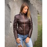 La Force Fashion ženska kožna jakna julia - tamno braon Cene