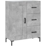 vidaXL Visoka komoda siva betona 69 5x34x180 cm od konstruiranog drva | shoptok.hr