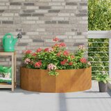 vidaXL Cvetlično korito Rjav 120 x 60 x 35 cm Vremensko odporno jeklo | Shoptok.si