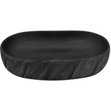 Nadgradni umivaonik crni ovalni 59x40x14 cm keramički | shoptok.hr
