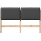  Tapecirani uzglavlje s uzglavljem Prirodna i tamno siva 140 cm | shoptok.hr