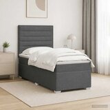  Boxspring krevet s madracem Tamnosiva 90 x 200 cm Tkanina - Tamnosiva 90 x 200 cm Dizajn linija | shoptok.hr