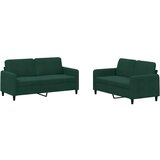  2-dijelni set sofa tamnozeleni baršunasti | shoptok.hr