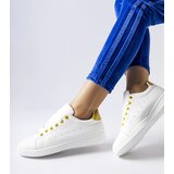 Gemre White sneakers with yellow accents Bushnell | Shoptok.si