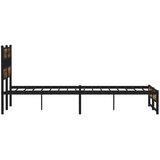  Metalni okvir kreveta bez madraca boja hrasta 140x190 cm | shoptok.hr