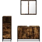  3-dijelni set kupaonskog namještaja boja hrasta drveni | shoptok.hr