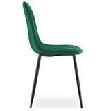  Set 2 ASTI stolice od tamnozelene baršun tkanine | shoptok.hr