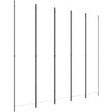 Sobna pregrada s 5 panela bijela 250 x 220 cm od tkanine | shoptok.hr