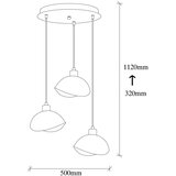 Opviq lights Luster Sivani-MR-986, 112cm, 50cm, 3xE27s | Eponuda.ba